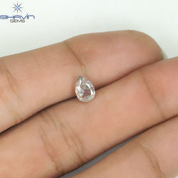 GIA Certified 1.01 CT Pear Diamond Pinkish Brown Color Natural  Diamond (7.88 MM)