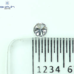 0.05 CT Round Cut Natural Diamond Grey Blue Color VS2 Clarity