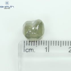 6.85 CT Rough Shape Natural Loose Diamond Green (M) Color I1 Clarity (9.57 MM)