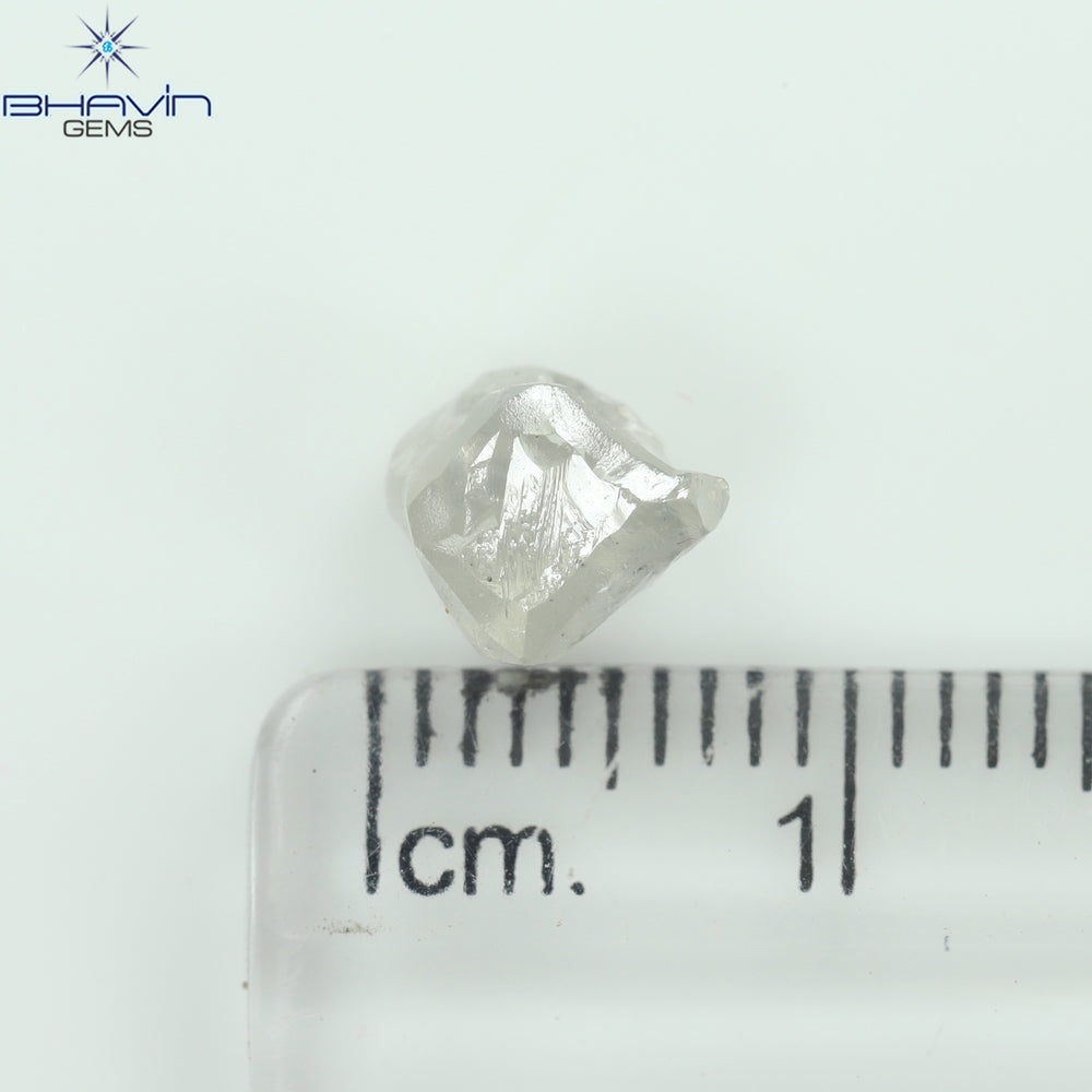 1.87 CT Rough Shape Natural Loose Diamond White (M) Color VS2 Clarity (7.60 MM)