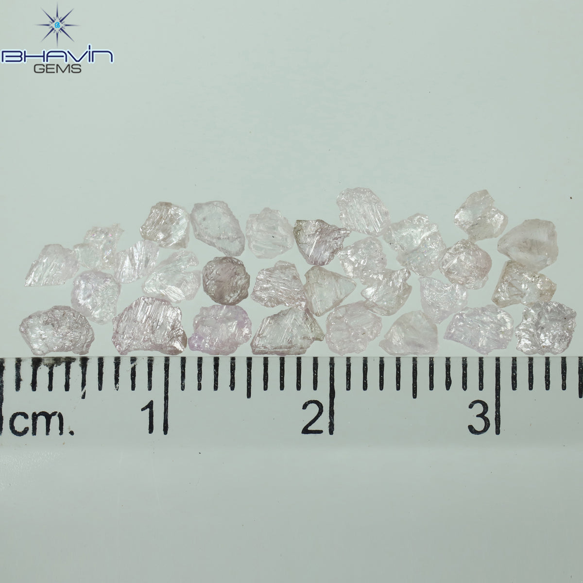 2.53 CT/29 Pcs Natural Rough Diamond Pink Color Clarity Fleat (4.45 MM)