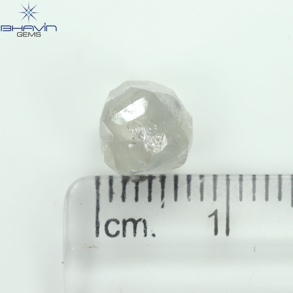 3.43 CT Rough Shape Natural Loose Diamond White (M) Color SI1 Clarity (8.00 MM)