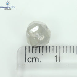 3.43 CT Rough Shape Natural Loose Diamond White (M) Color SI1 Clarity (8.00 MM)