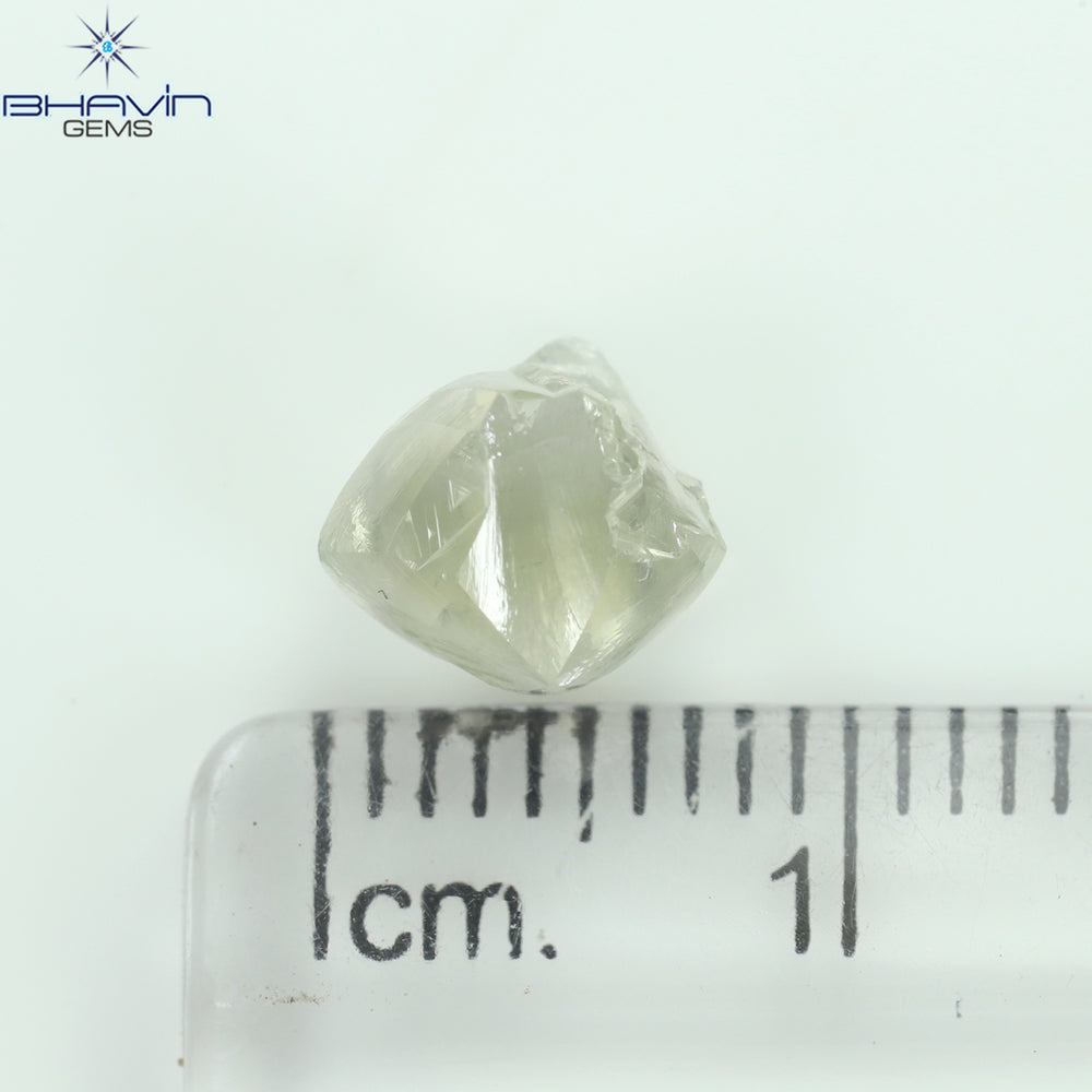 2.60 CT Rough Shape Natural Loose Diamond White (M) Color SI2 Clarity (7.70 MM)