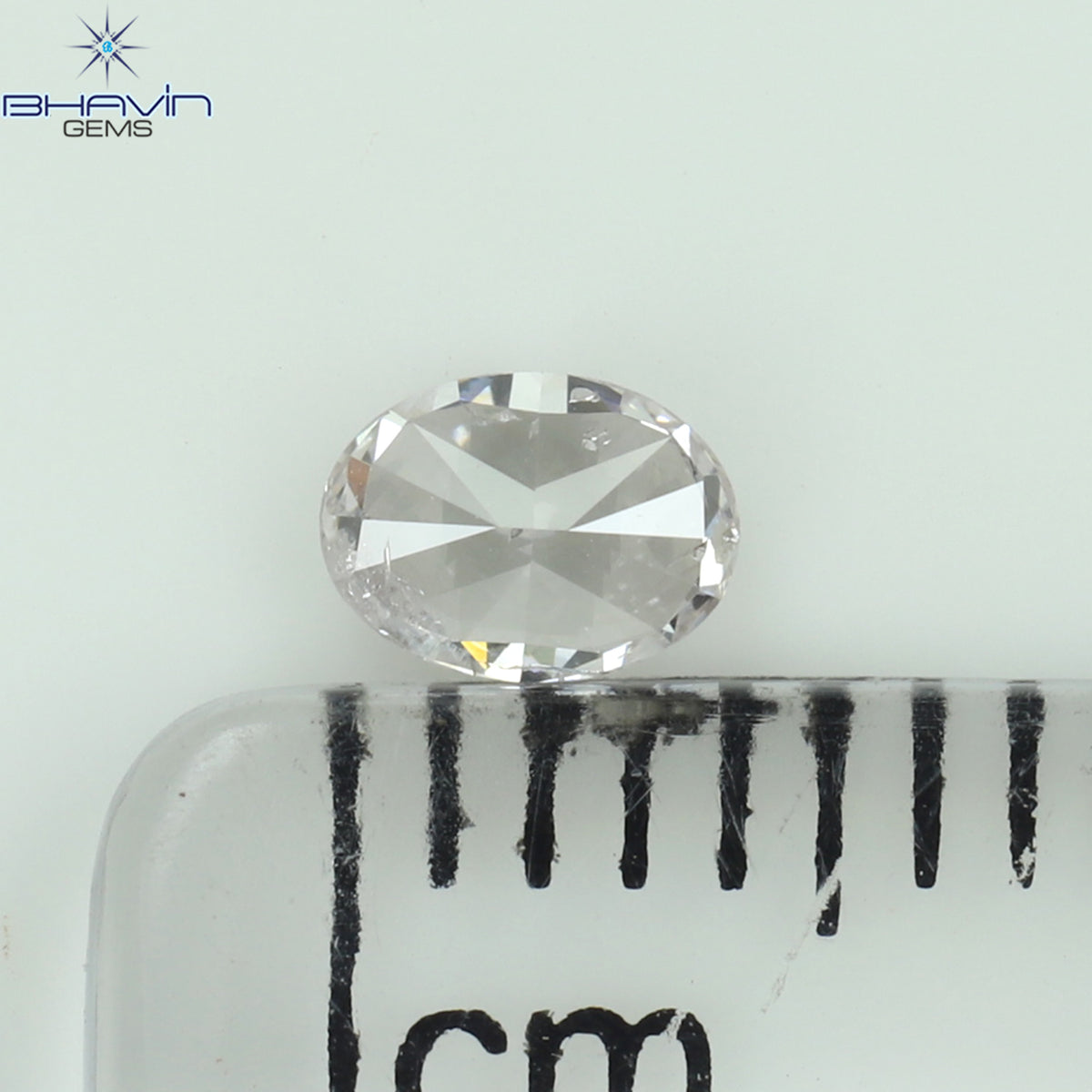 0.24 CT Natural Oval Diamond Pink Color Clarity SI2 (4.33 MM)
