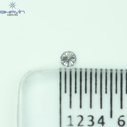 0.02 CT Round Cut Natural Diamond Grey Blue Color VS2 Clarity