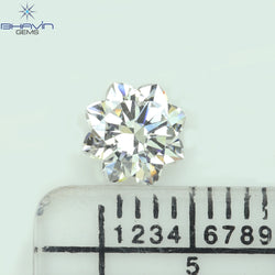 0.18 CT ラウンド ローズ カット シェイプ 天然ダイヤモンド ピンク色 I2 クラリティ (3.86 MM)