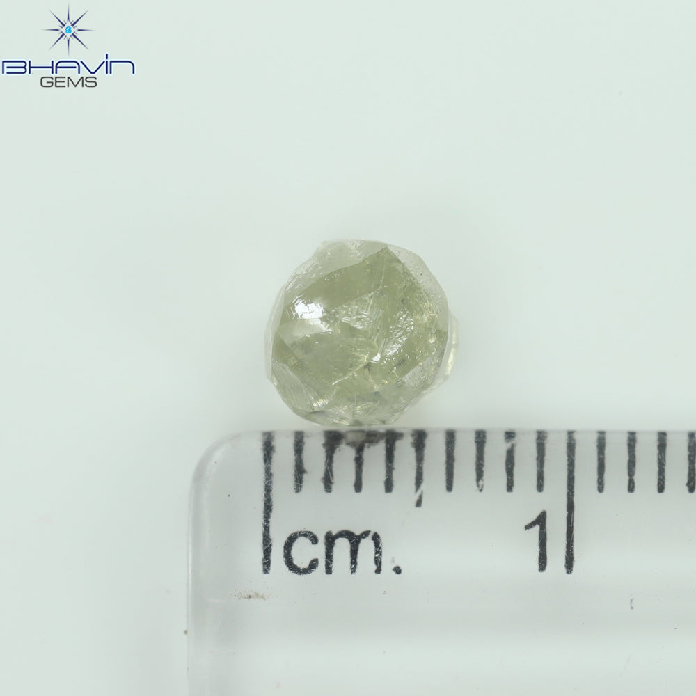 2.29 CT Rough Shape Natural Loose Diamond White (M) Color SI1 Clarity (6.70 MM)