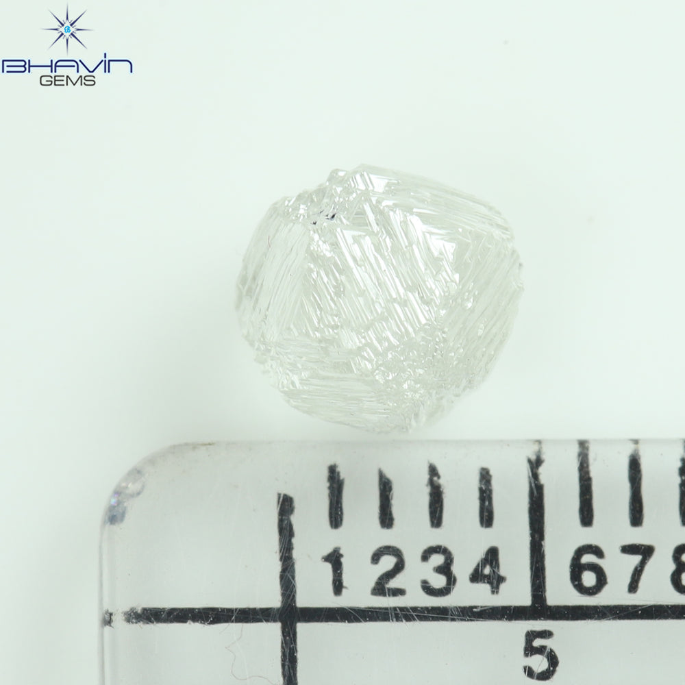 0.90 CT ラフ シェイプ ナチュラル ダイヤモンド ホワイト カラー VS1 クラリティ (5.95 MM)