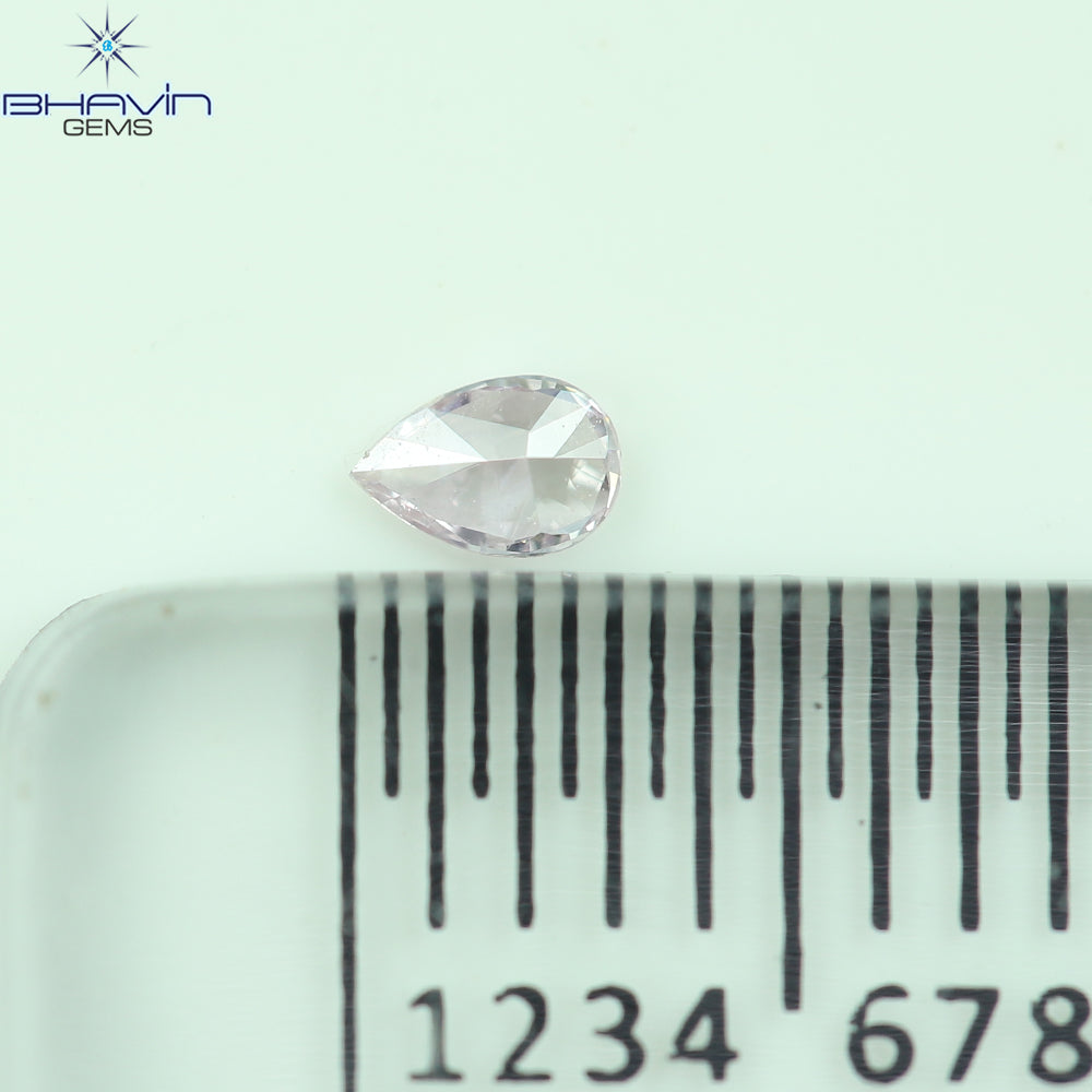 0.05 CT Pear Shape Natural Diamond Pink Color VS1 Clarity (3.10 MM)
