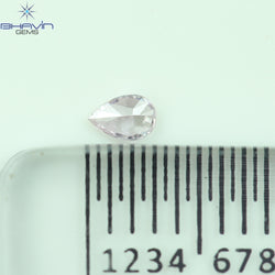 0.07 CT ペアシェイプ 天然ダイヤモンド ピンクカラー SI1 クラリティ (3.52 MM)