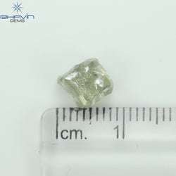 3.04 CT Rough Shape Natural Loose Diamond Green (M) Color SI2 Clarity (9.11 MM)