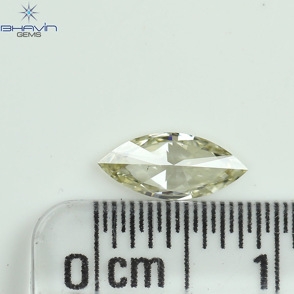 0.38 CT Marquise Shape Natural Loose Diamond Yellow Color VS2 Clarity (8.32 MM)