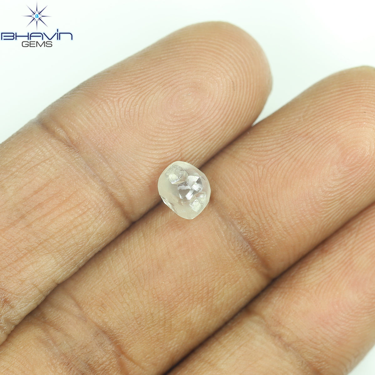 1.27 CT Natural Rough Diamond White Color Clarity VS (5.20 MM)