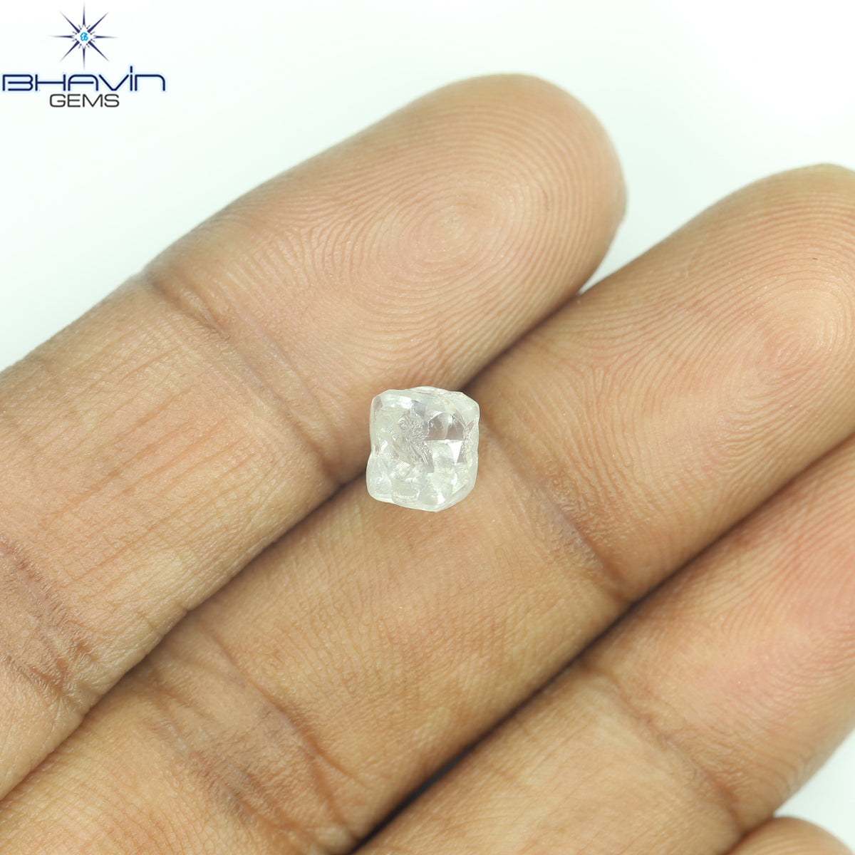 1.62 CT Natural Rough Diamond White Color Clarity VS (6.46 MM)