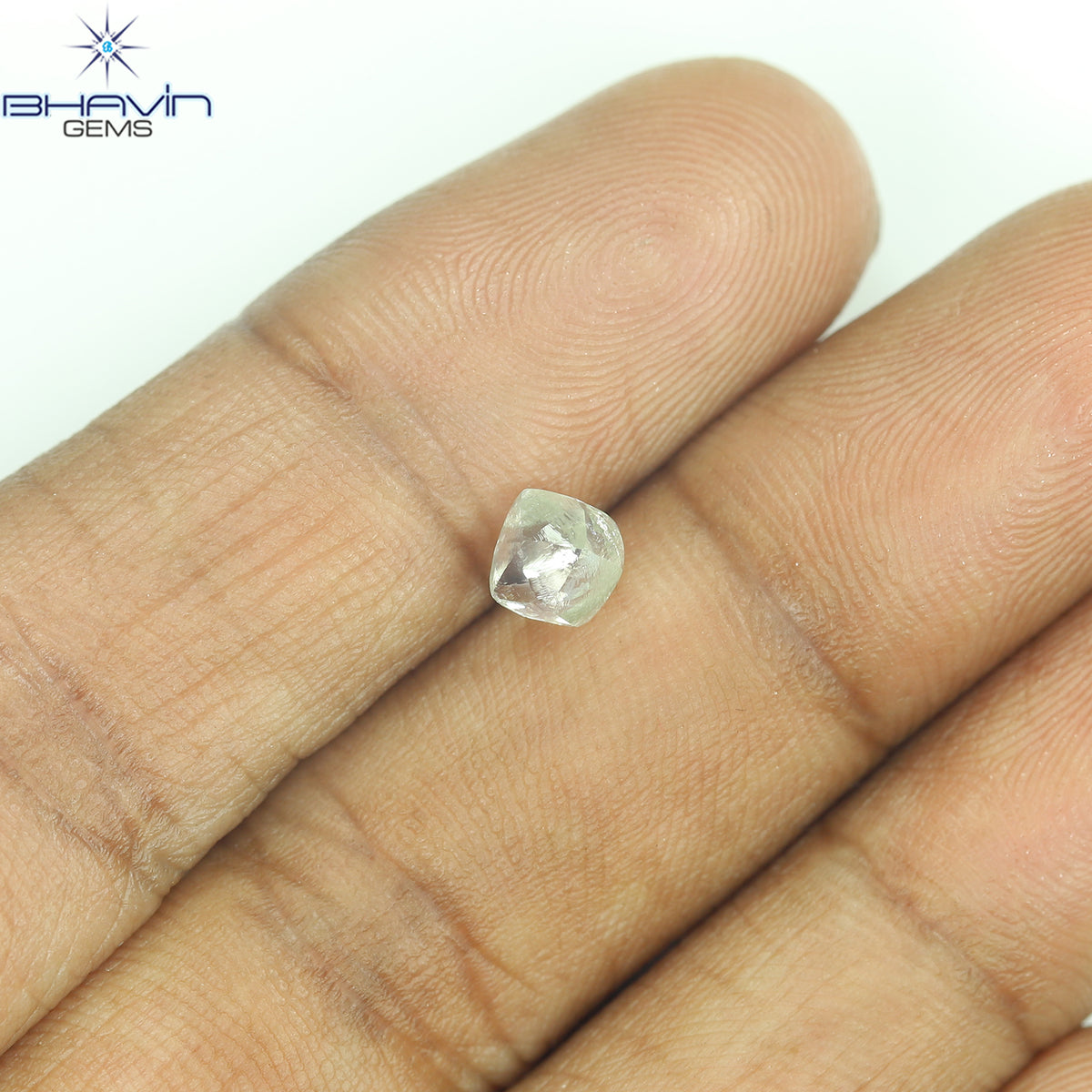 1.02 CT Natural Rough Diamond White Color Clarity VS (5.62 MM)