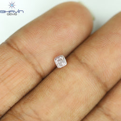 0.20 CT Radiant Diamond Natural Pink Color I3 Clarity (3.06 MM)