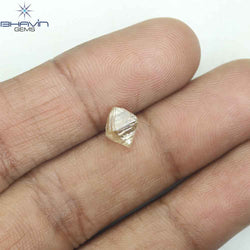 0.90 CT ラフ シェイプ ナチュラル ダイヤモンド ホワイト カラー VS1 クラリティ (5.95 MM)