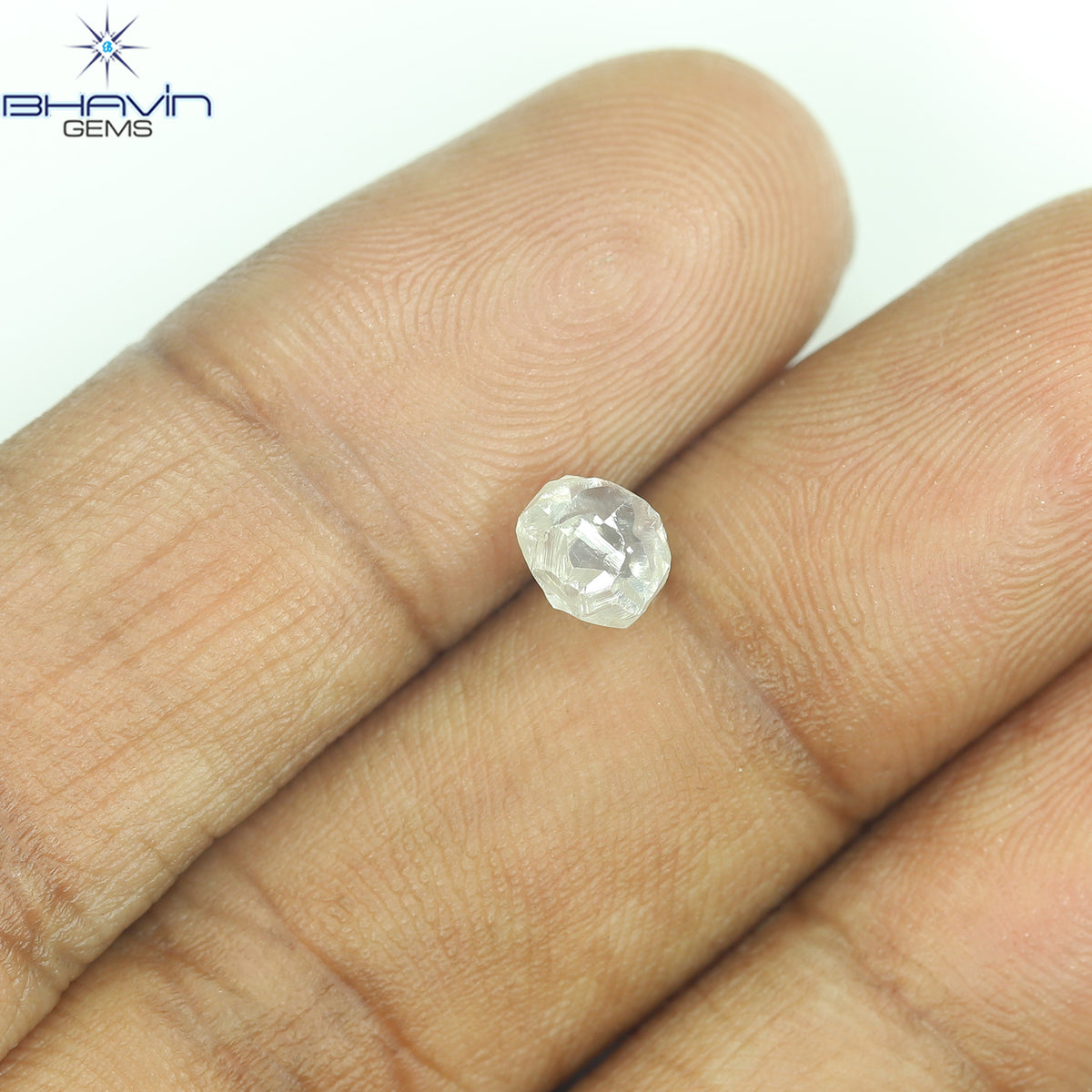 1.12 CT Natural Rough Diamond White Color Clarity VS (5.47 MM)