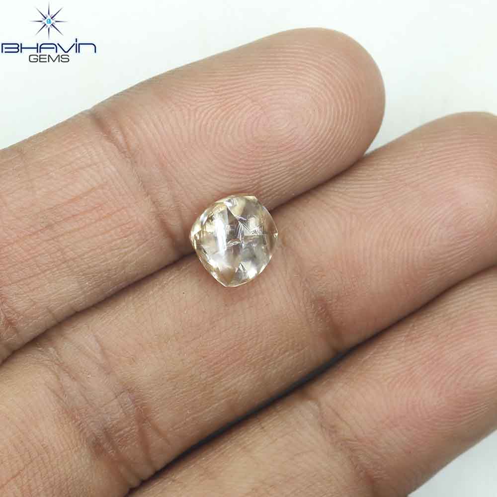 0.90 CT ラフ シェイプ ナチュラル ダイヤモンド ホワイト カラー VS1 クラリティ (5.95 MM)