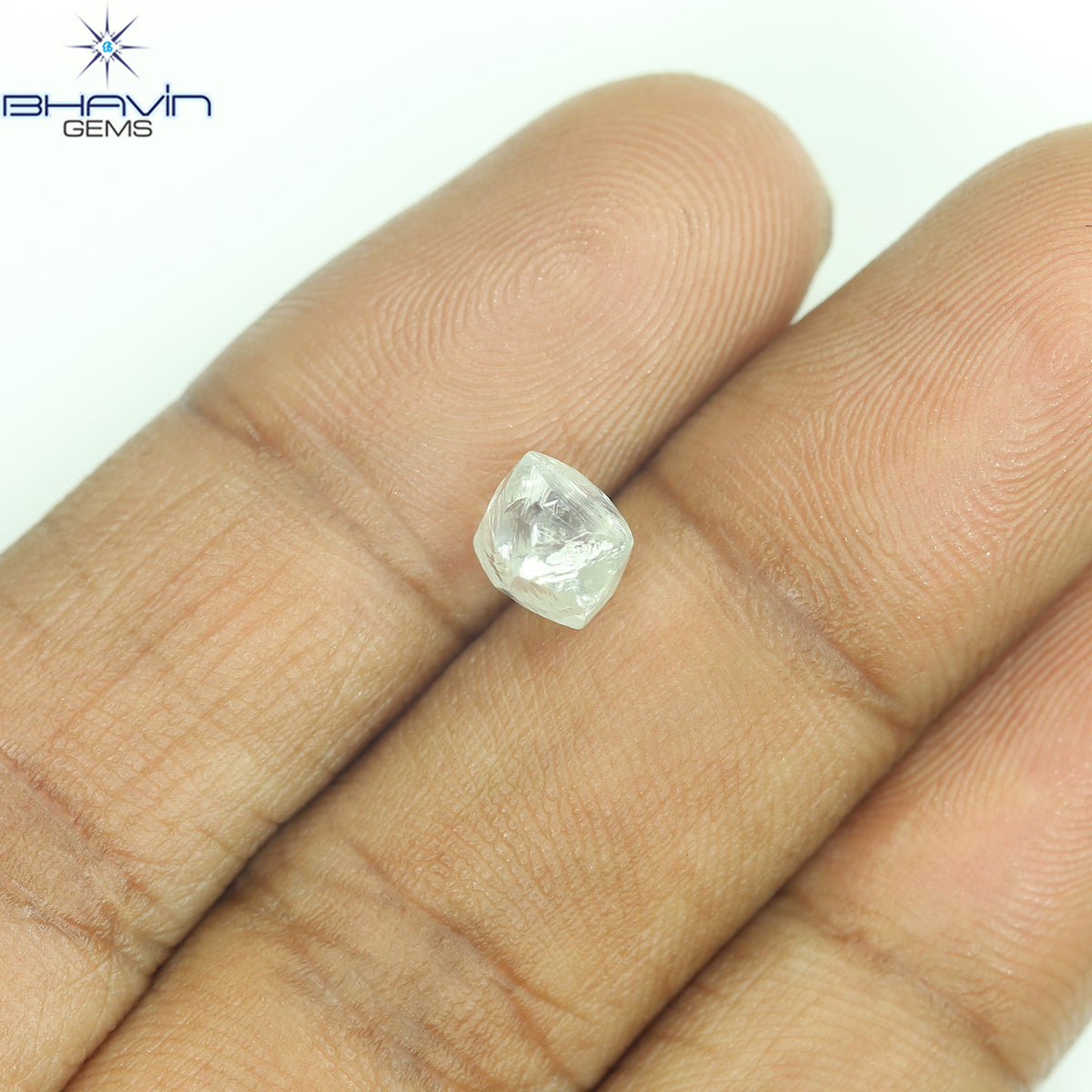 1.53 CT Natural Rough Diamond White Color Clarity VS (6.65 MM)