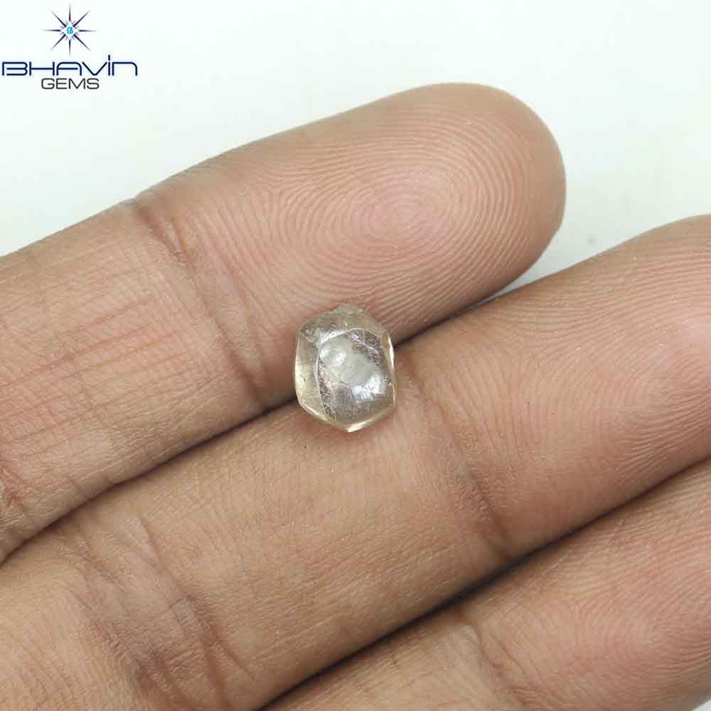 0.90 CT ラフ シェイプ ナチュラル ダイヤモンド ホワイト カラー VS1 クラリティ (5.95 MM)