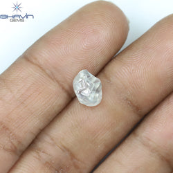 2.25 CT Rough Shape Natural Diamond White Color VS1 Clarity (7.91 MM)