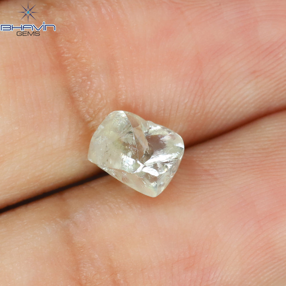1.47 CT Rough Shape Natural Diamond White Color SI1 Clarity (6.16 MM)