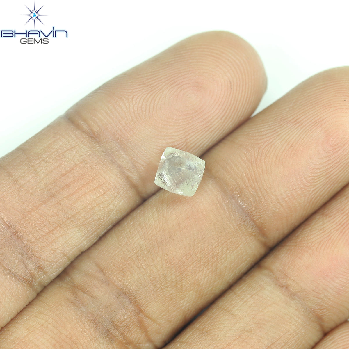1.46 CT Natural Rough Diamond White Color Clarity VS (5.84 MM)