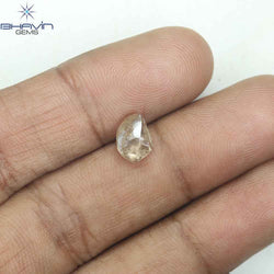 0.90 CT ラフ シェイプ ナチュラル ダイヤモンド ホワイト カラー VS1 クラリティ (5.95 MM)