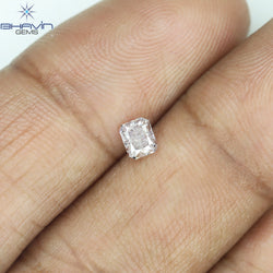 GIA Certified 0.25 CT Radiant Diamond Brown Pink Color Natural Loose Diamond I2 Clarity (3.68 MM)