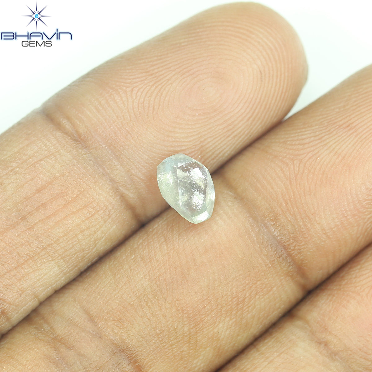 1.13 CT Natural Rough Diamond Green Color Clarity VS (6.58 MM)
