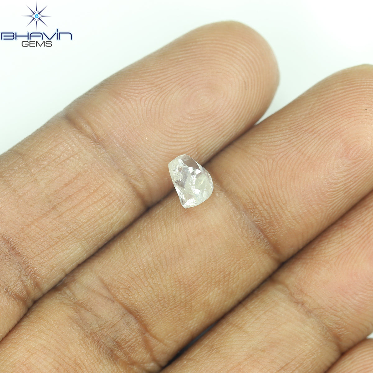 1.07 CT Natural Rough Diamond White Color Clarity VS (5.98 MM)