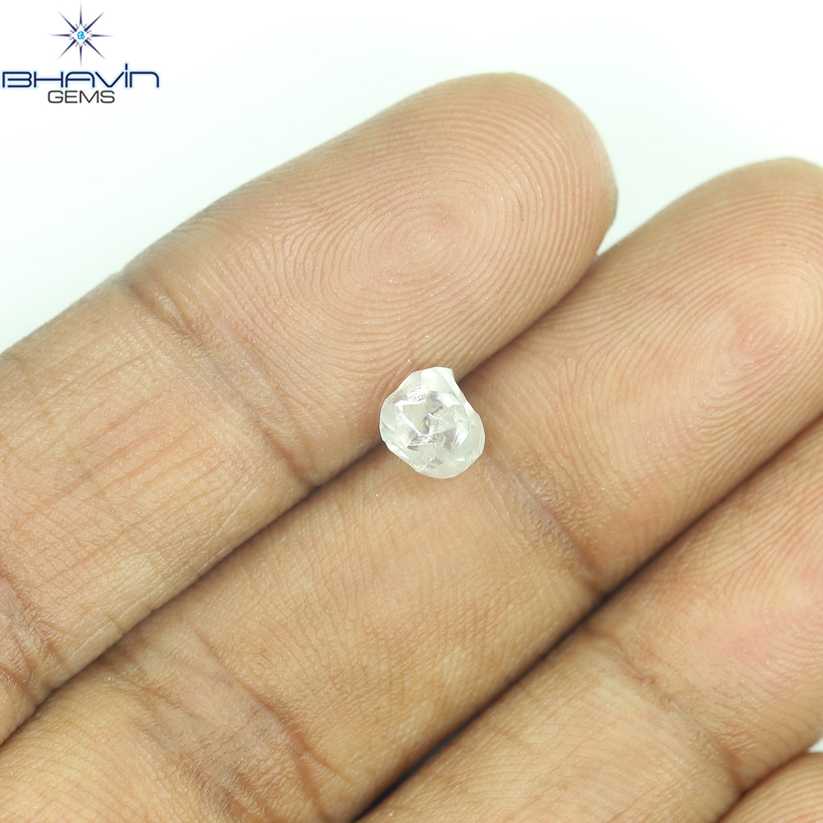 0.90 CT Natural Rough Diamond White Color Clarity VS (5.67 MM)