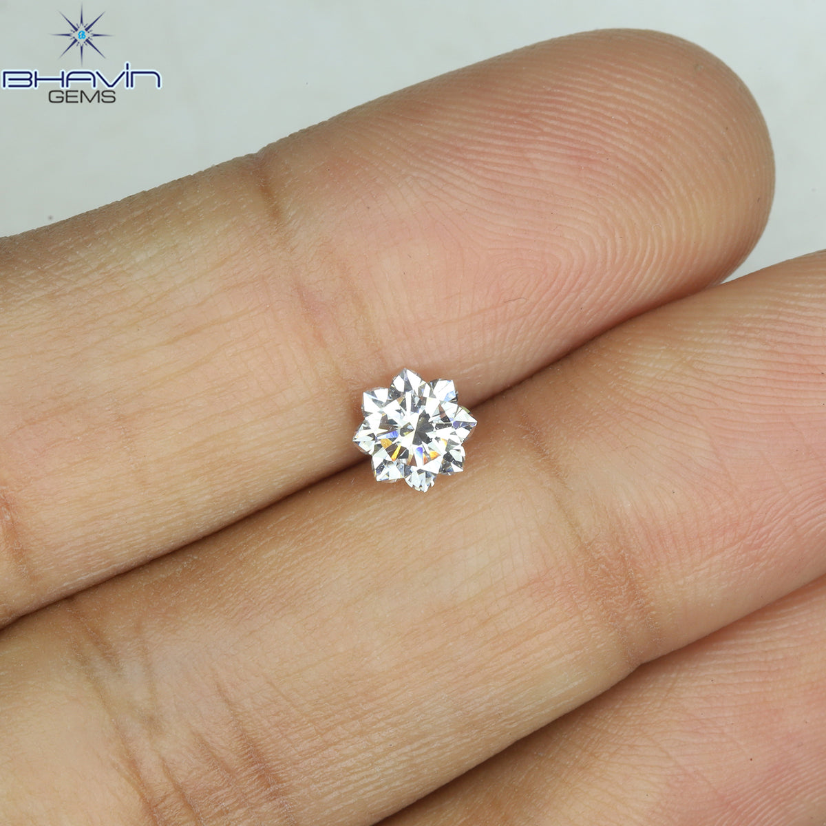 0.18 CT ラウンド ローズ カット シェイプ 天然ダイヤモンド ピンク色 I2 クラリティ (3.86 MM)