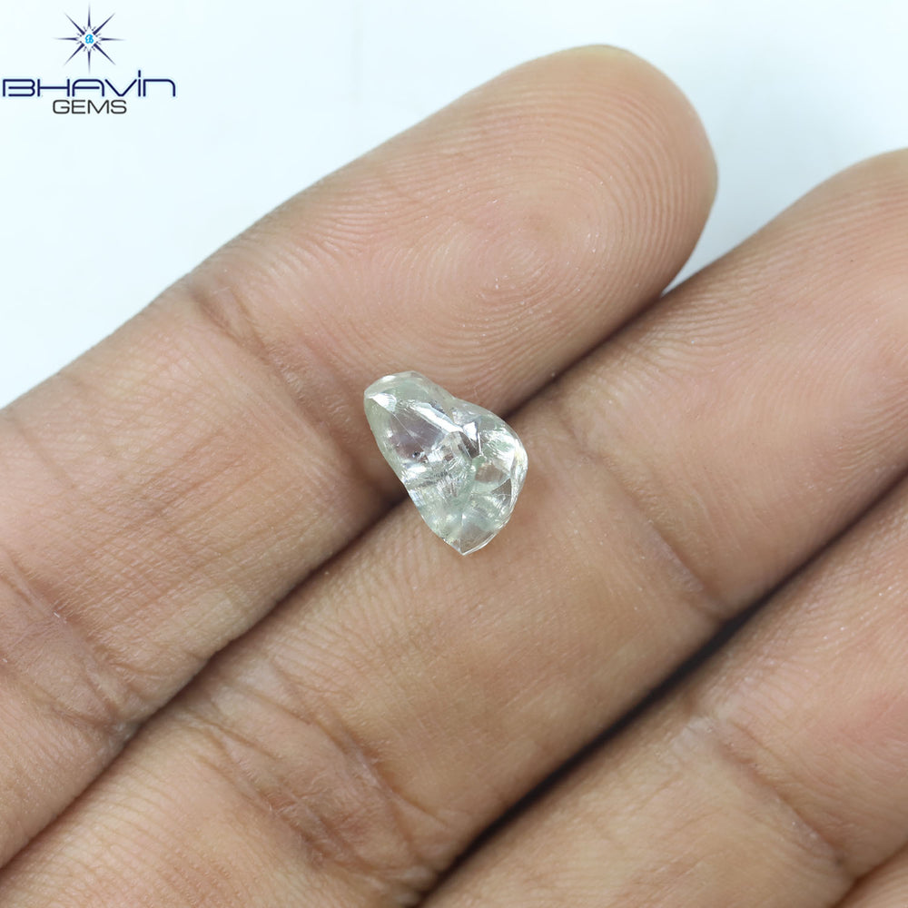 1.85 CT Rough Shape Natural Loose Diamond White (M) Color SI2 Clarity (8.96 MM)