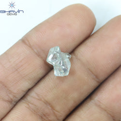 3.17 CT Rough Shape Natural Loose Diamond Bluish Green (M) Color VS2 Clarity (10.10 MM) (Copy)