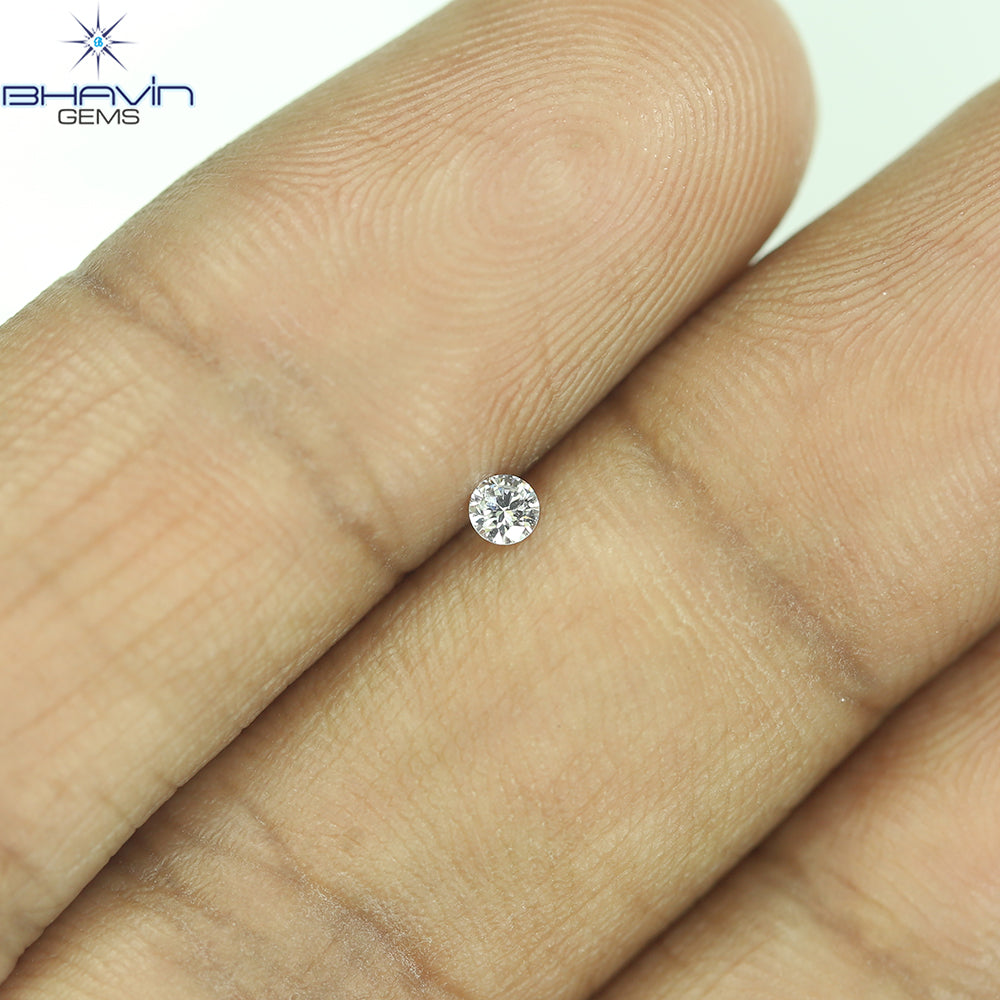 0.02 CT Round Cut Natural Diamond Grey Blue Color VS2 Clarity