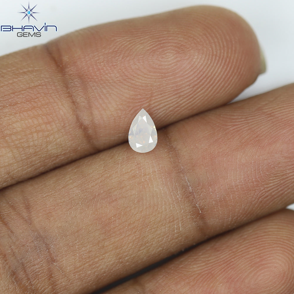 0.30 CT Pear Diamond Natural White Color VS1 Clarity (5.13 MM)