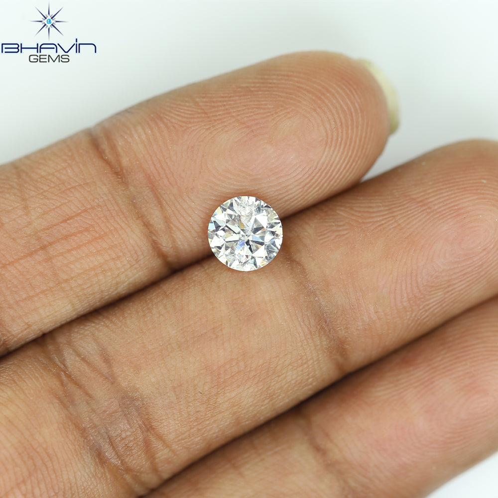 0.44 CT ラフシェイプ ナチュラル ダイヤモンド ブラック グレー (ソルト アンド パッパー) カラー I3 クラリティ (4.95 MM)
