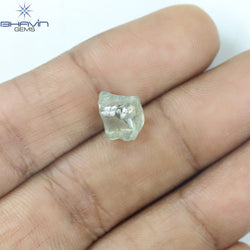 3.04 CT Rough Shape Natural Loose Diamond Green (M) Color SI2 Clarity (9.11 MM)