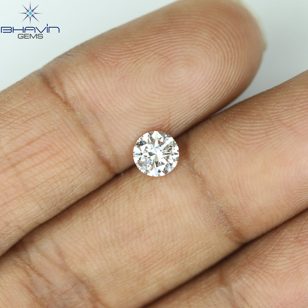 0.44 CT ラフシェイプ ナチュラル ダイヤモンド ブラック グレー (ソルト アンド パッパー) カラー I3 クラリティ (4.95 MM)