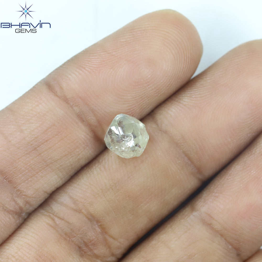 2.17 CT Rough Shape Natural Loose Diamond White (M) Color VS1 Clarity (7.14 MM)