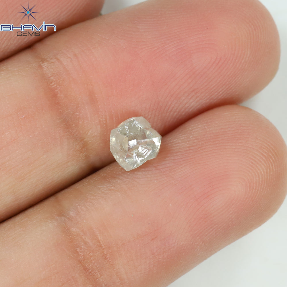 0.81 CT Rough Shape Natural Diamond White Color VS2 Clarity (5.34 MM)