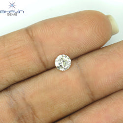 0.40 CT Natural Round Diamond Brown Color Clarity I1 (4.73 MM)