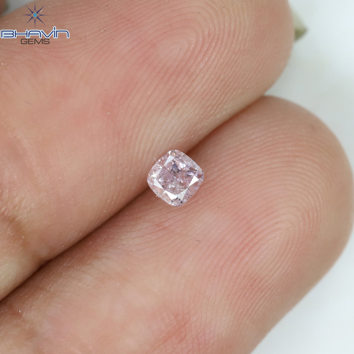 0.18 CT クッションシェイプ 天然ダイヤモンド ピンクカラー SI2 クラリティ (2.75 MM)