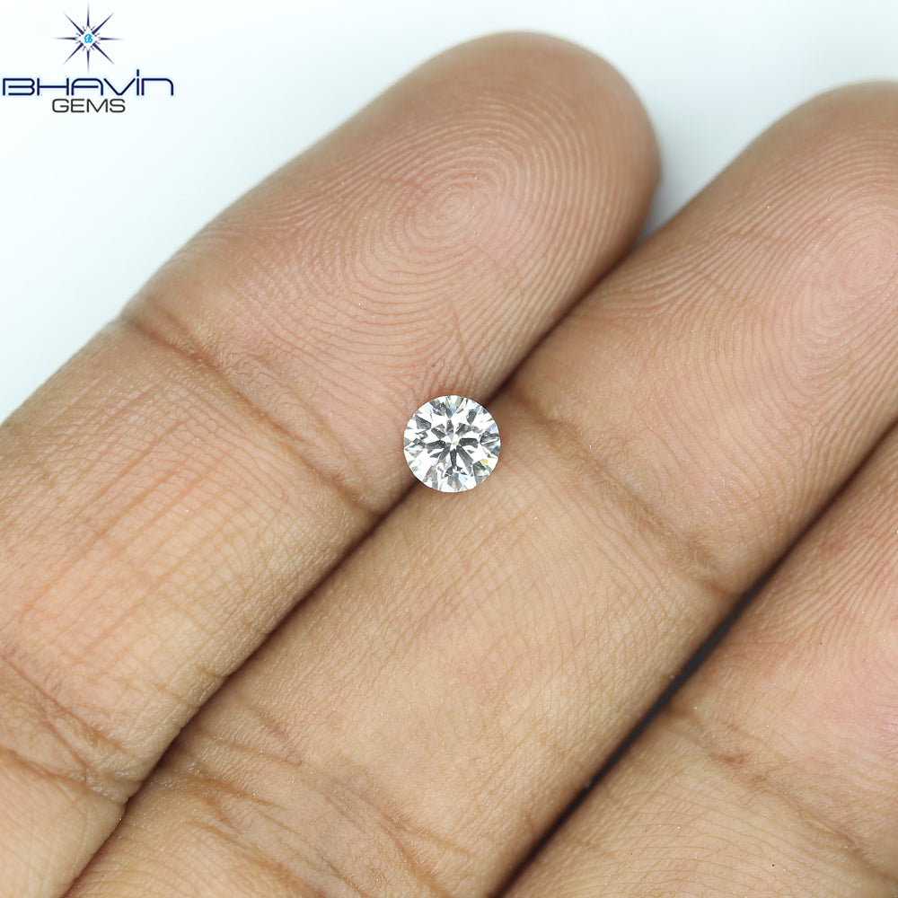 0.18 CT ラウンド ローズ カット シェイプ 天然ダイヤモンド ピンク色 I2 クラリティ (3.86 MM)