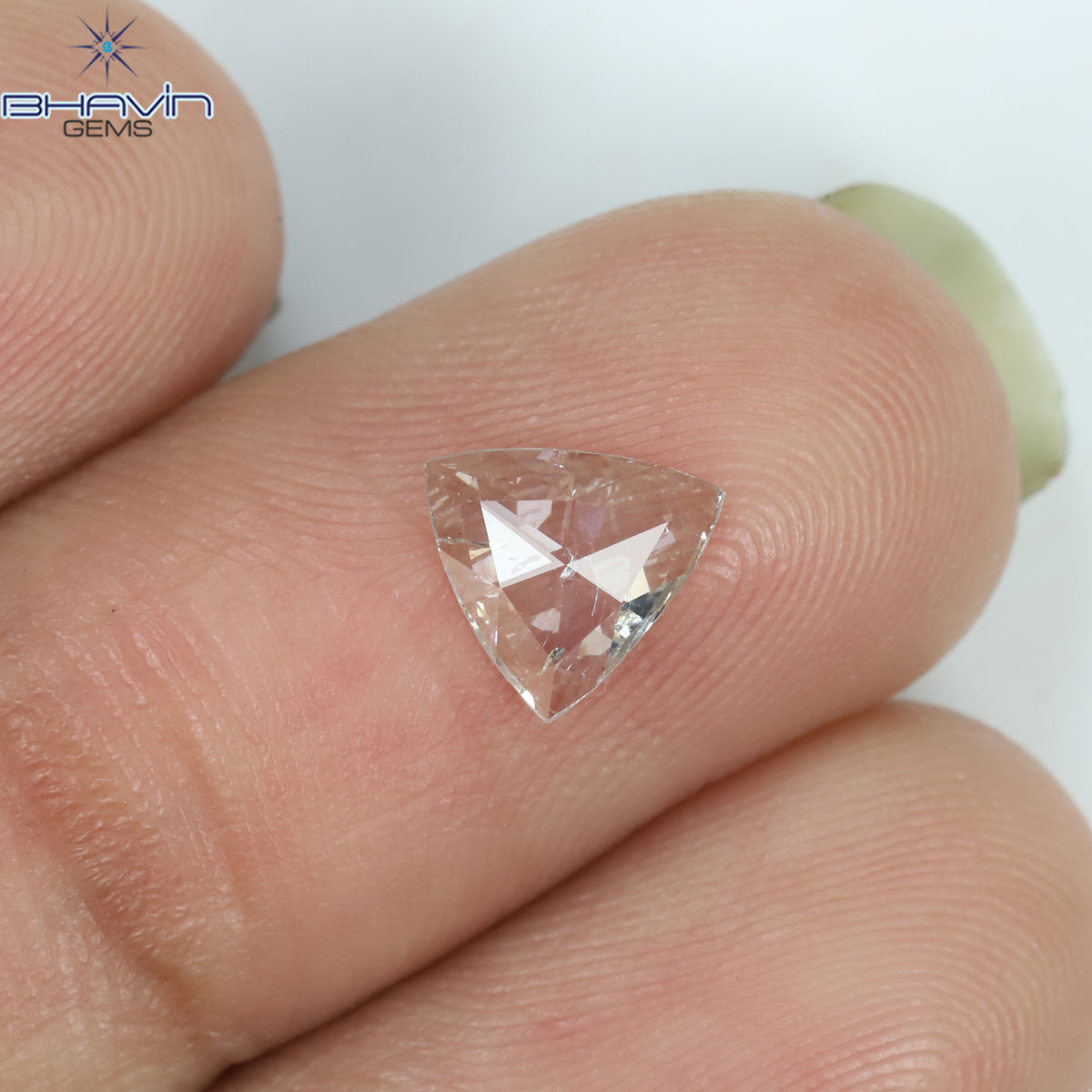 0.33 CT Natural Triangle Diamond White Color Clarity SI2 (6.45 MM)