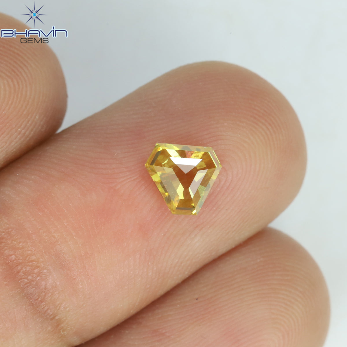 0.76 CT ペンタゴン ダイヤモンド 天然ダイヤモンド ブラウン ダイヤモンド クラリティ I1 (6.93 MM)