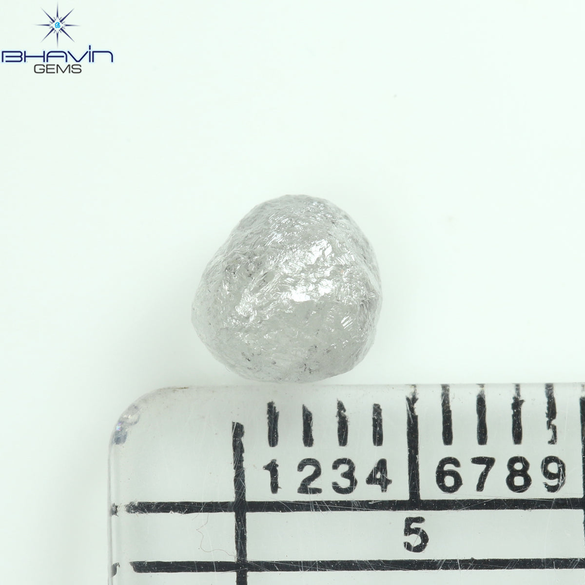 1.21 CT Rough Shape Natural Diamond White Color I3 Clarity (4.94 MM)